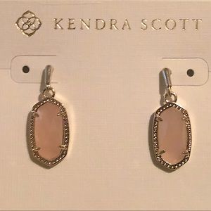 Kendra Scott Gold / Rose Stone Earrings NIB